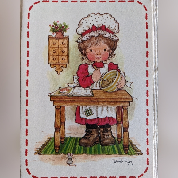 Vintage Christmas Greeting Cards Sarah Kay Art Work Cute Designs classic - Picture 4 of 5